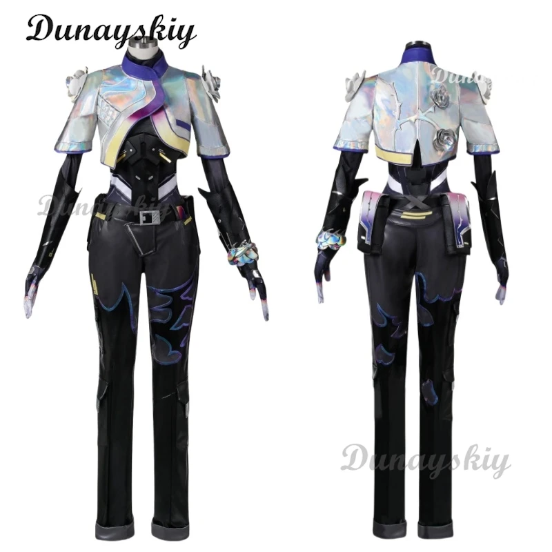 Gioco Nuovo Valorant Cosplay Vyse Cosplay Uomini Donne Valorant Travestimento Costume Uomini Adulti Halloween Gioco di Ruolo Fantasia Abiti