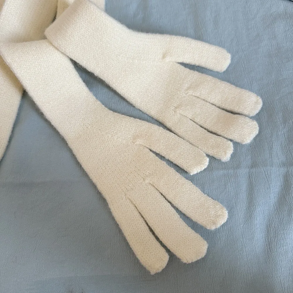 

Lightweight Little Palm Scarf Acrylic Fibers Korean Style Long and Thin Scarf Multifunctional Solid Color Creative Belt Unisex