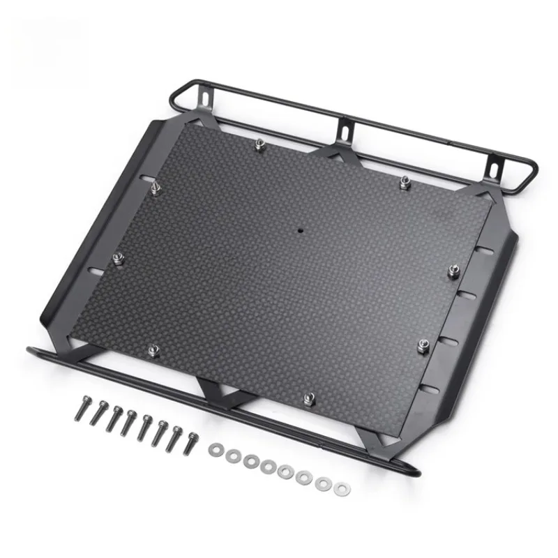 

Rc Car Metal Roof Luggage Rack for TRX6 T6 Mercedes G63 with Carbon Fiber Board Simulation Off-road Crawler Accessories