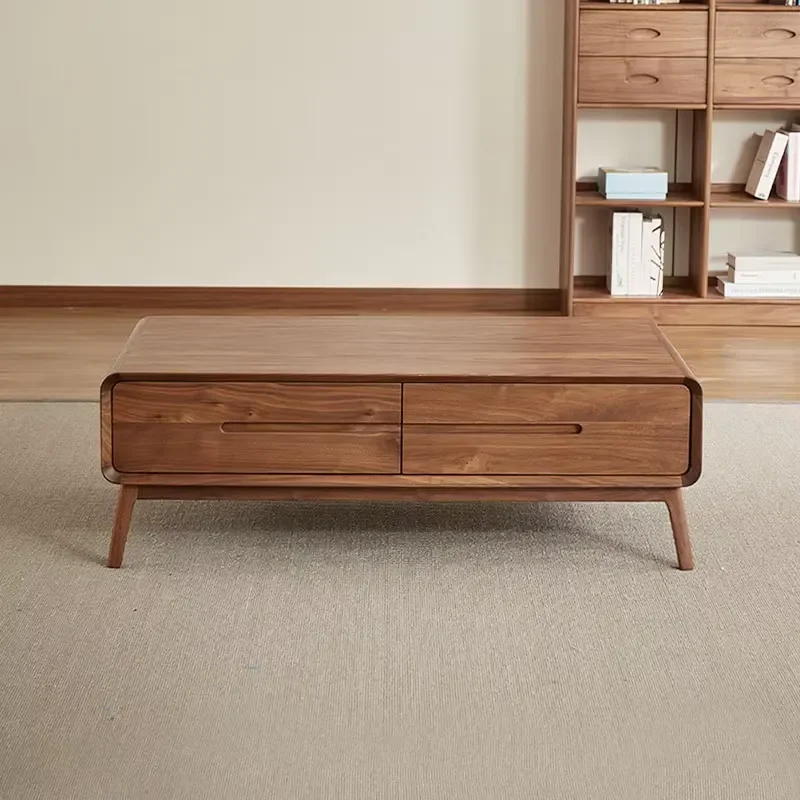 Modern durable eco-friendly black walnut coffee table and porch table for living room furniture