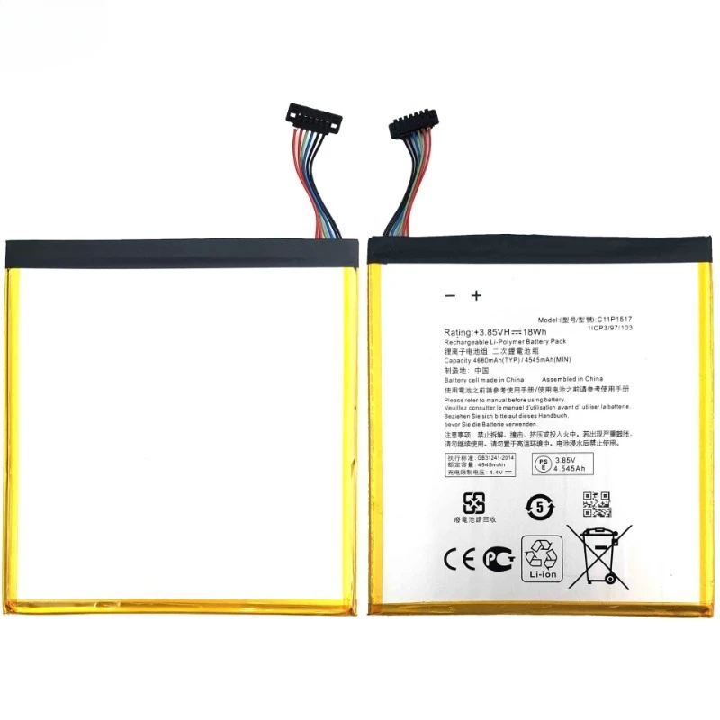 New High Quality Battery C11P1517 3.8V 4680mAh Replacement Battery for ASUS ZENPAD 10 ZENPAD10 Z300M Z300CNL Z300 6B P00C