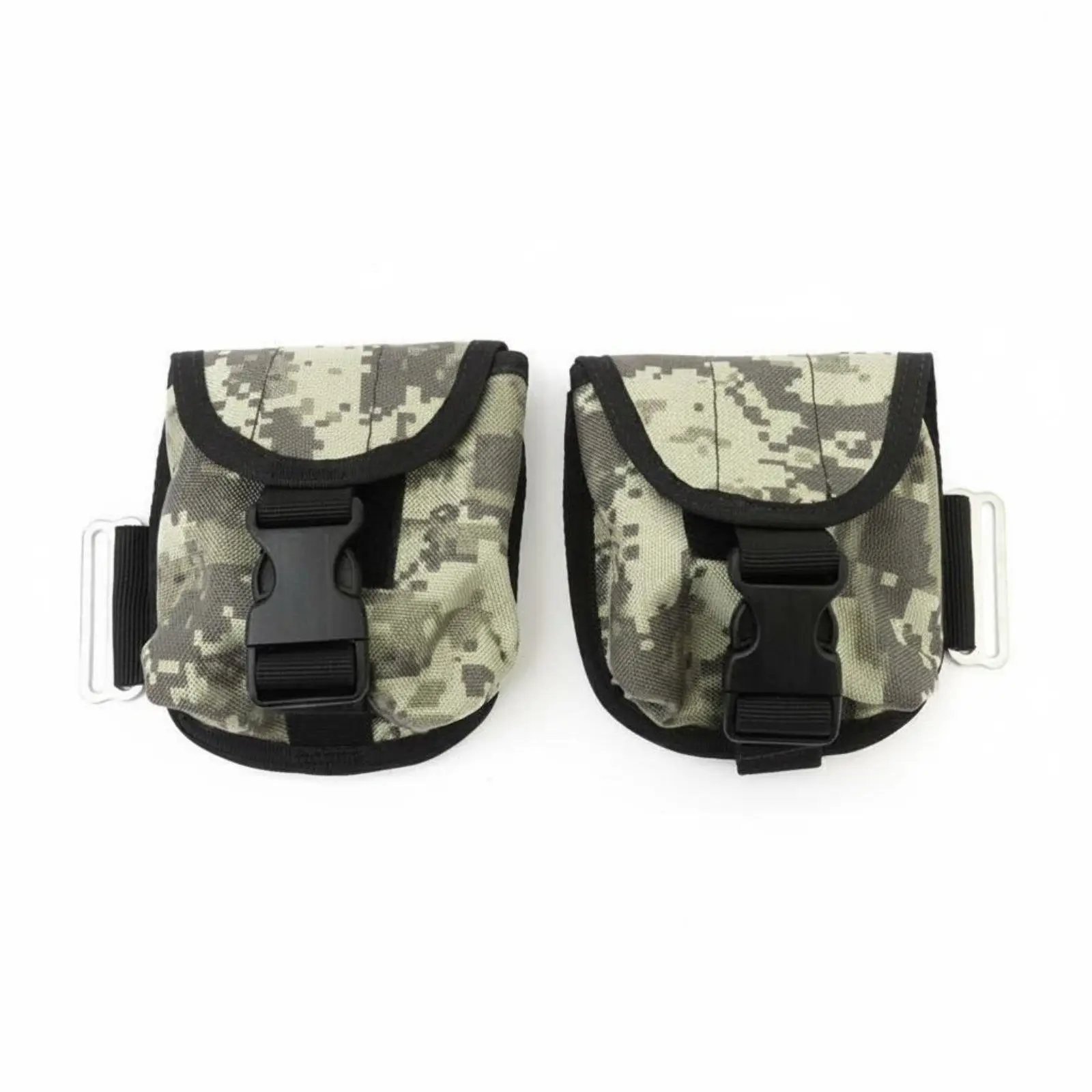 2 Pieces Diving Weight Bag Quick Release Buckle Diving Weight Pouch Drainage