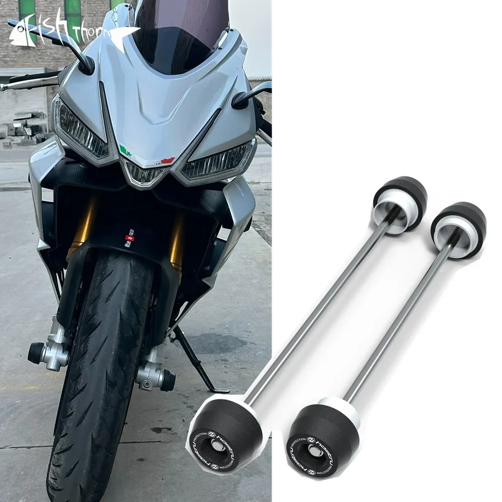 Motorcycle Front & Rear Axle Fork Crash Sliders Wheel Protection For Aprilia RS660 rs660 Tuono660 TUONO 660 Factory 2021-2023