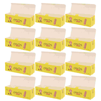 100 Pcs Hot Dog Box Paper Food Container Restaurant Containers Snack Plates Cardboard Trays Dogs Wrapping Storage Sushi Boxes