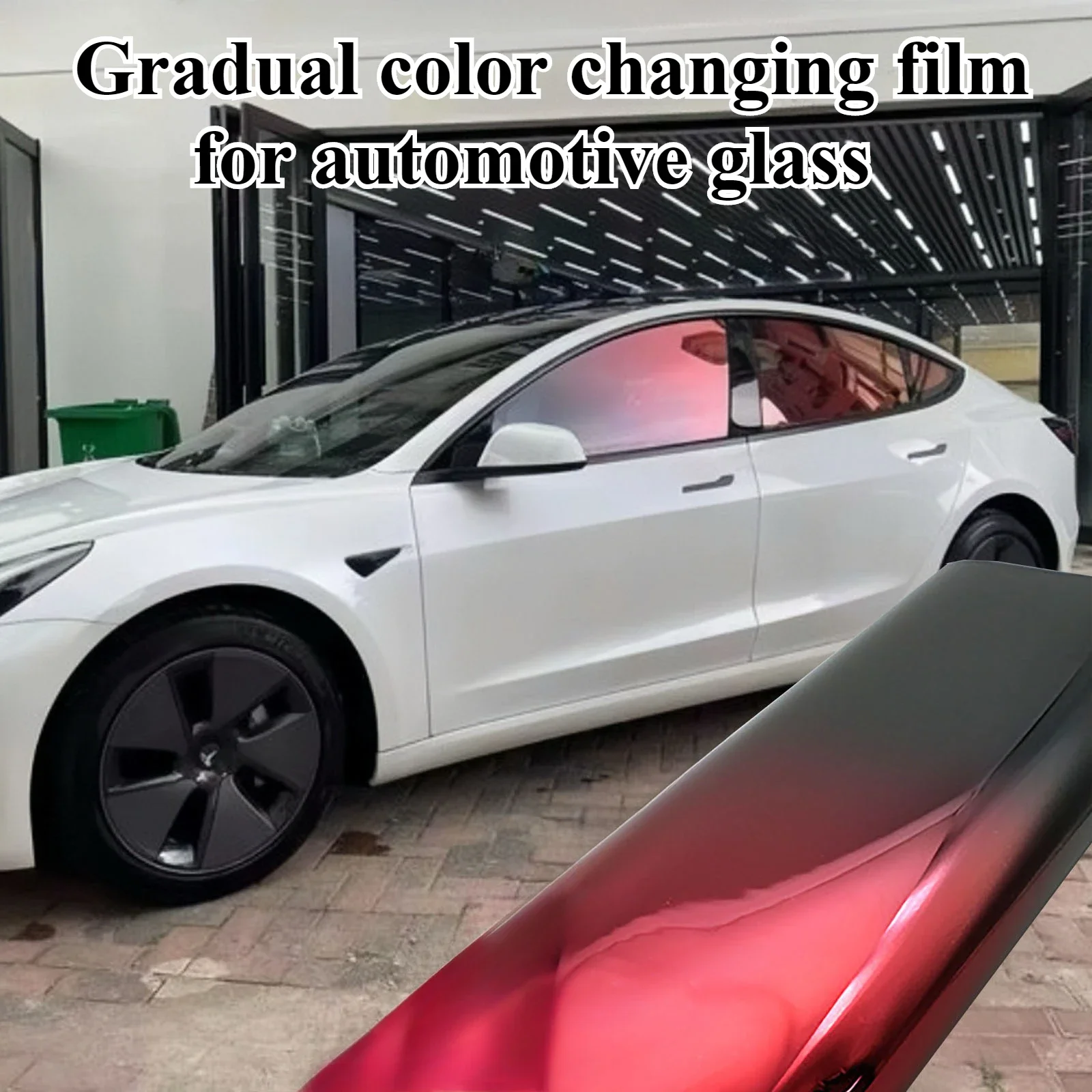 

Car Modification Side Windshield Anti UV Insulation Color Changing Film External Decoration 1M/2M/3M