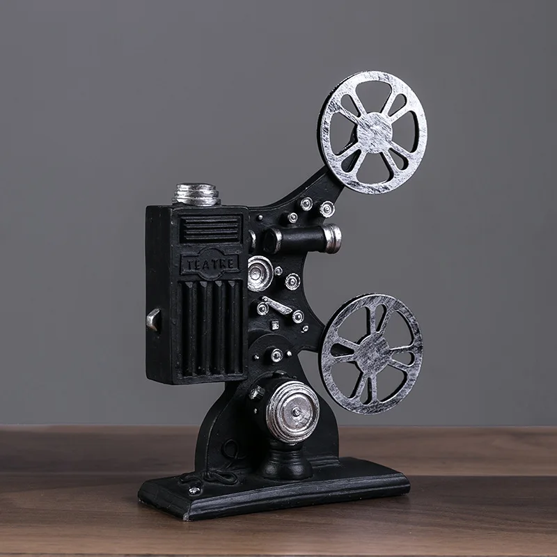 Retro movie projector model resin ornament camera shooting props