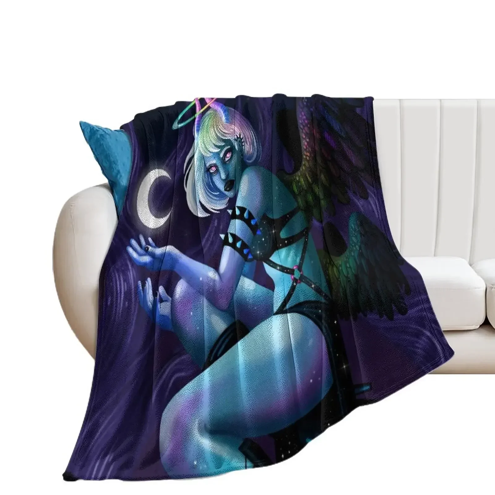 

Murmir, Angel of Night Throw Blanket Nap blankets ands Blankets