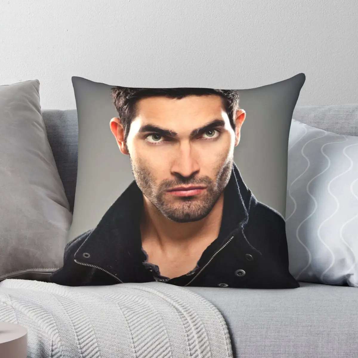 Tyler Hoechlin Teen Wolf Pillowcase Polyester Linen Velvet Pattern Zip Decor Throw Pillow Case Home Cushion Cover