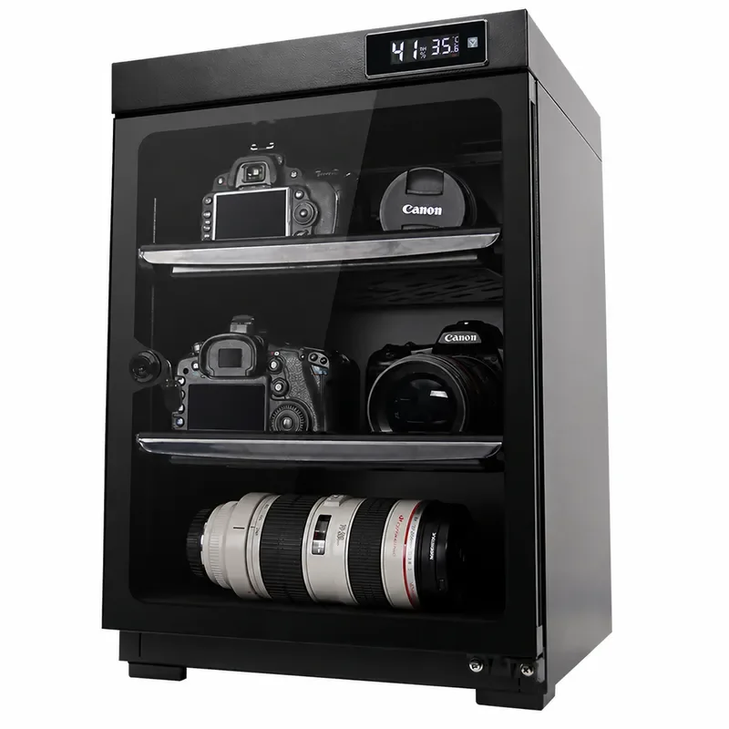 Huitong 50L Digital Electronic Moisture Proof Box Drying Oven Camera Bag Cabinet for SLR Lens Household Storage