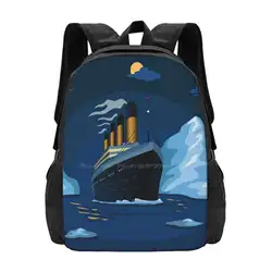 Titanic Ship Hot Sale Schoolbag Backpack Fashion Bags Titanic Leonardo Dicaprio Movie Boy Kate Winslet Love Tragic Tragedy 90S