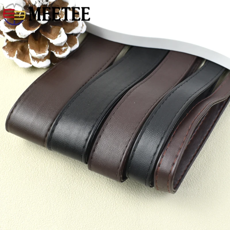 5Meters 10-30mm PU Leather Webbing Band Cords Rope Bag Strap Necklace Clothing Ribbon Bias Binding Tape DIY Sewing Accessories
