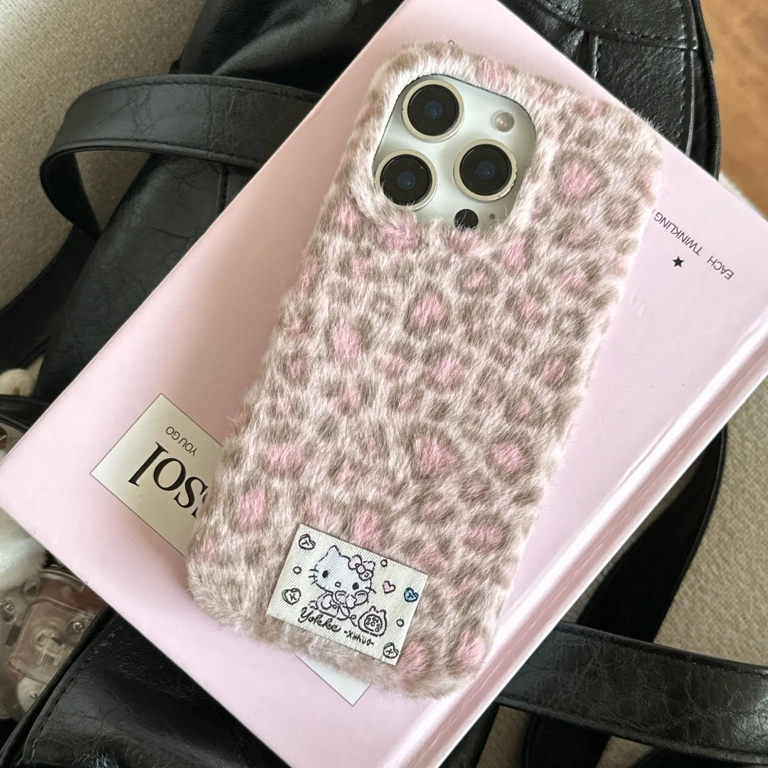 الفاخرة أفخم التسمية الحليب ليوبارد طباعة نمط جراب هاتف آيفون 17 16 15 14 13 برو ماكس 16 برو شتاء دافئ الفراء رقيق غطاء #5