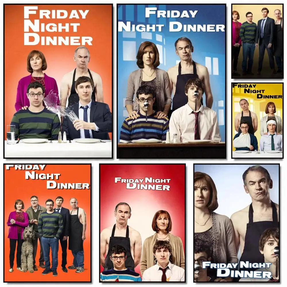 tv series F-Friday Night Dinner-R Painting Calligraphy Artwork for Home Bedroom Office Wall Decoration Gift