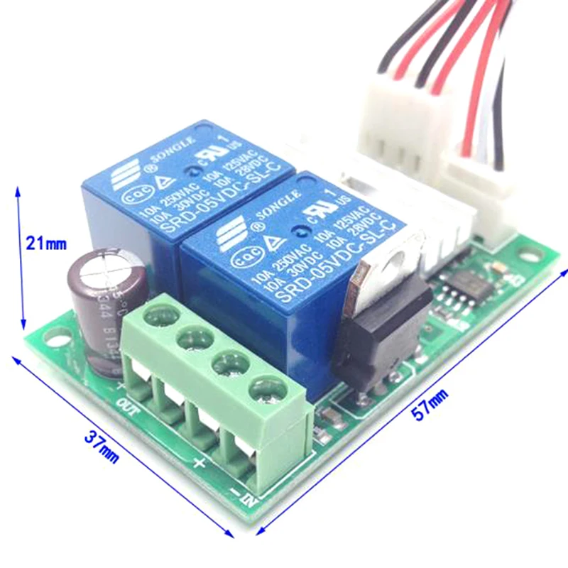 DC 6V 12V 24V PWM DC motor speed controller forward and reverse switch