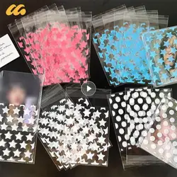 10-100pc Transparent PE Star Jewelry Self-adhesive Bag Candy Card Holder Picture Animation Peripheral Storage Gift Packaging Bag