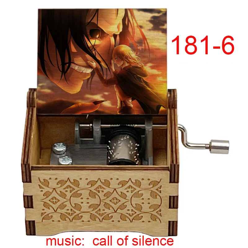 Anime Titan Music Call of Silence Music Box Attack On Theme Fans 18 Note Movement Fans Friends Birthday New Year Gifts