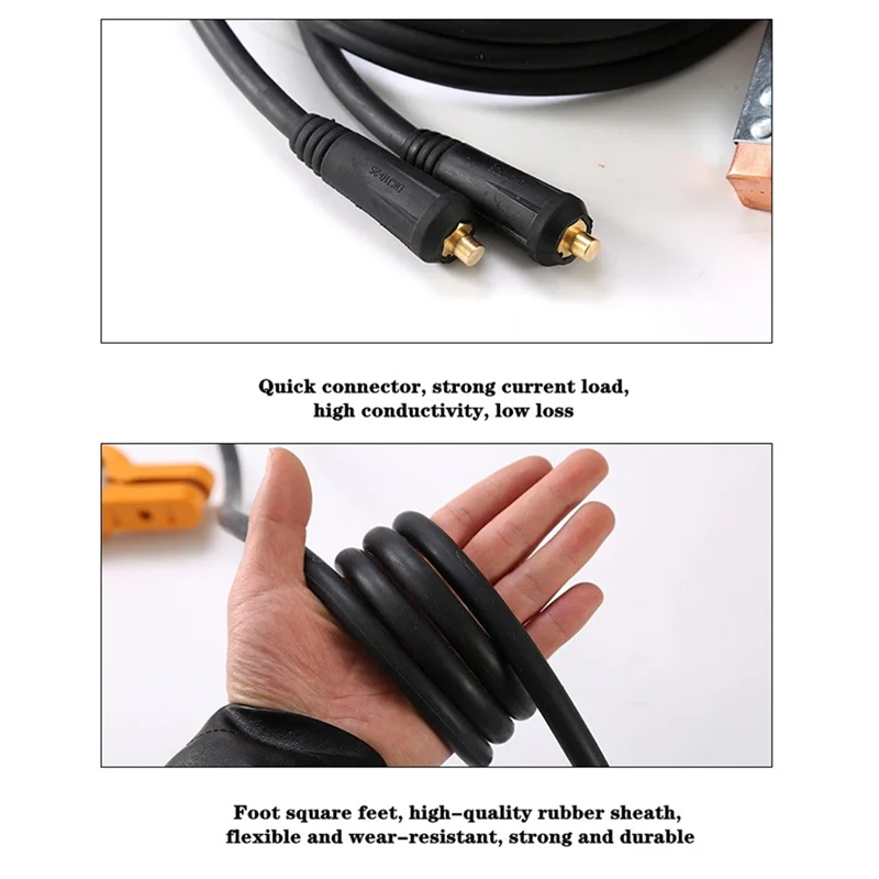 

ABZS 300A Groud Welding Earth Clamp Clip Set For Mig Tig ARC Welding Machine Electrode Holder Cable + Earth Clamp Cable