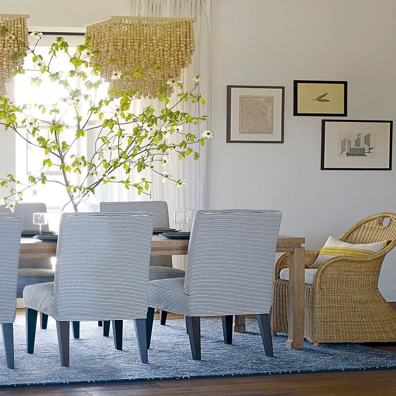 French retro outdoor wedding wooden beads fringed living room dining room bedroom decorative wooden beads chandelier