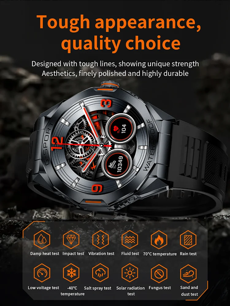 Time Owner 2025 Men Smart Watch Voice Calling High definition display screen 24H heart rate health monitoring sports smartwatch