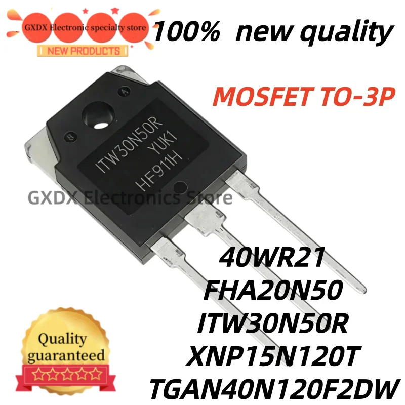 5pcs 100% New Quality XNP15N120T TGAN40N120F2DW TO3P ITW30N50R 40WR21 GT40WR21 FHA20N50 TO-3P In Stock