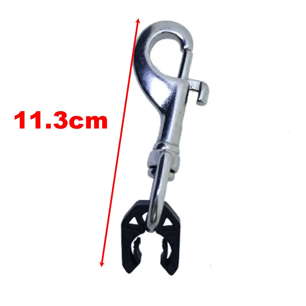 Diving Quick Release Pipe with Clip Hose Holder Clip BCD Hose Second Stage Fixed Hook Pressure Gage Hanging Parts Hose Buckle