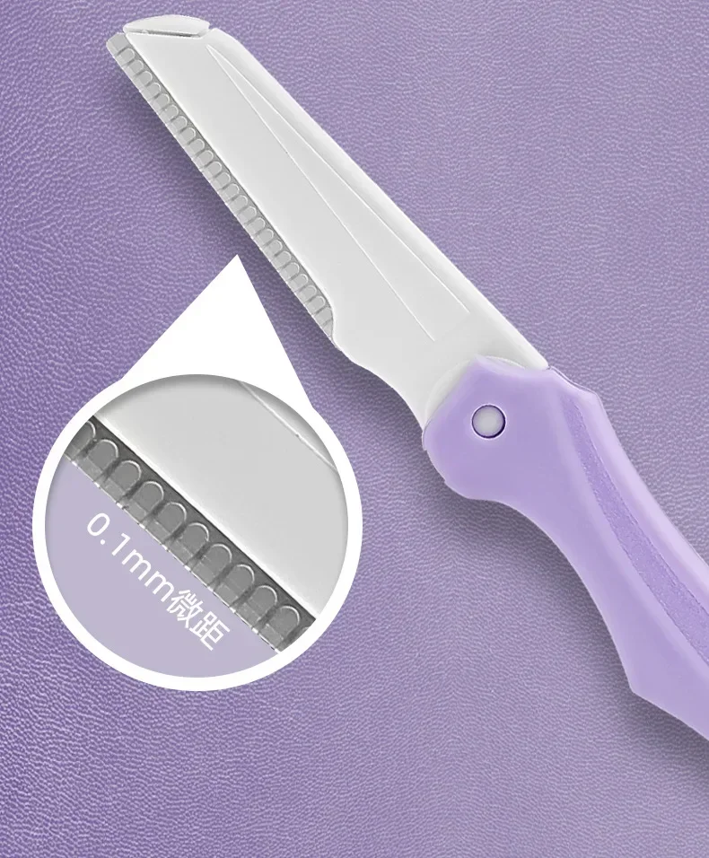 Etiqueta Privada 3 unids/set herramientas de maquillaje juego de recorte de cejas portátil tijeras de cejas con peine maquinilla de afeitar para cejas