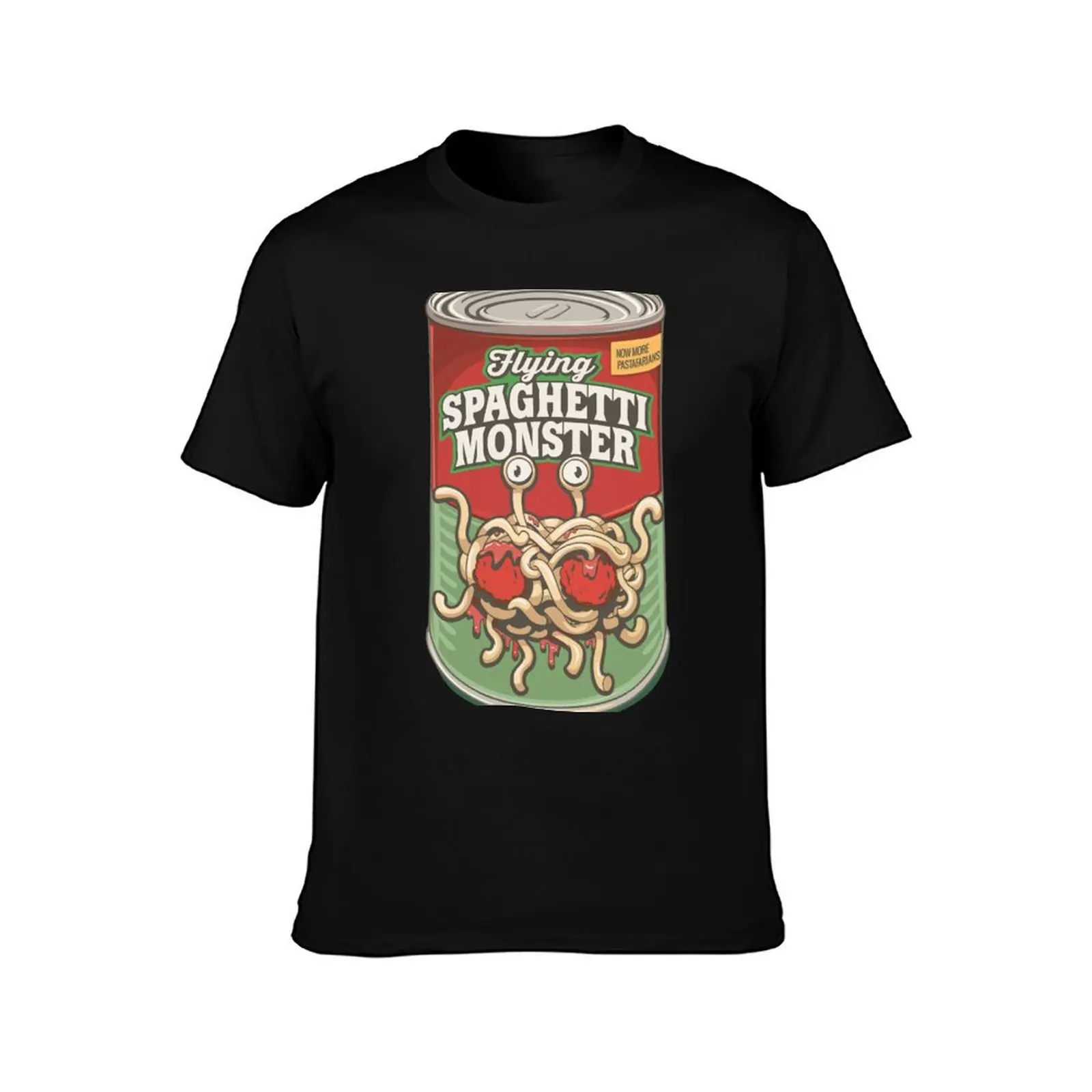 FSM, Flying Spaghetti Monster Soup Can T-Shirt Casual Loose Fit Short Sleeve T-Shirt