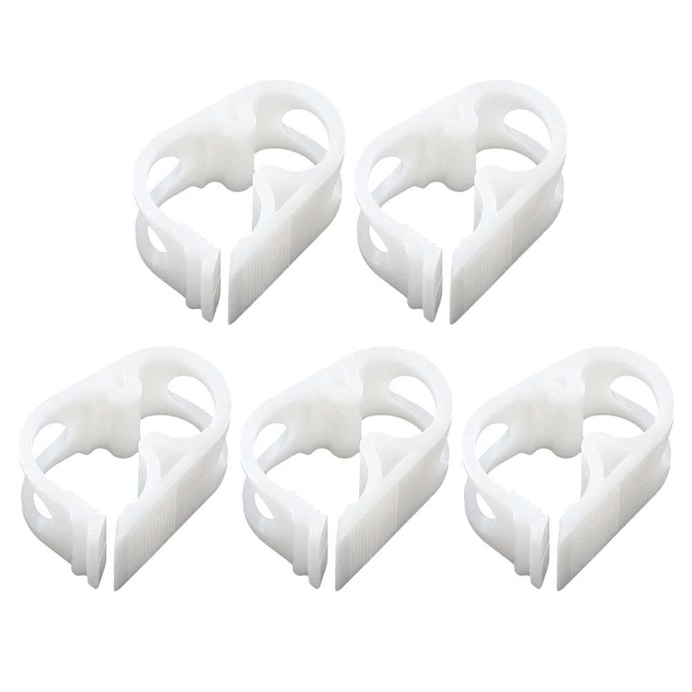 5 Pcs Waterproof Clip Plastic Hose Clamps Adjustable Tube End Fixture Flow Control