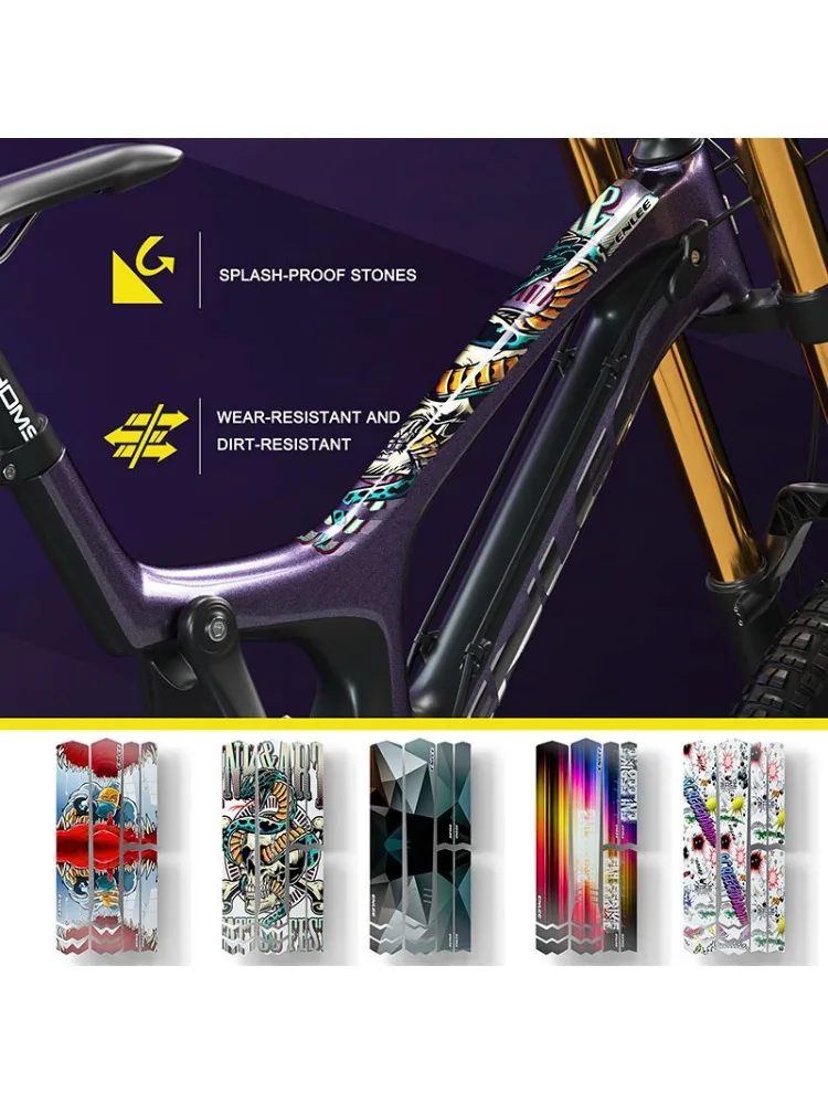 AliExpress NONE 10Pcs 2D Bike Frame & Helmet Stickers Set Durable PVC Decals Scratch Resistant No Residue for Bicycle Motorcycle DIY Decoration