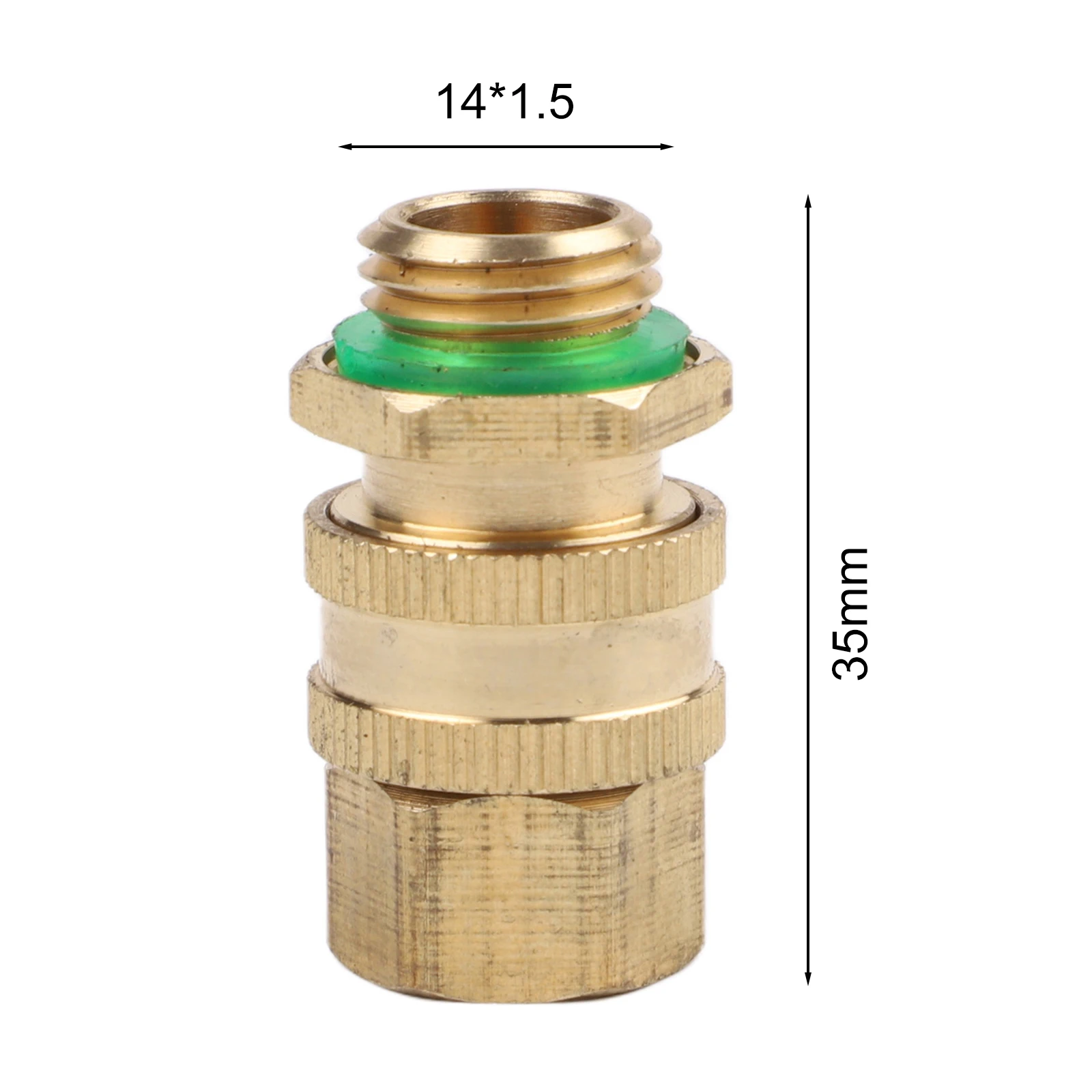 Copper Quick Connector for Agricultural Dosing Plunger Pump High Pressure Hose, All Copper 35mm 39mm Leakproof Fitting