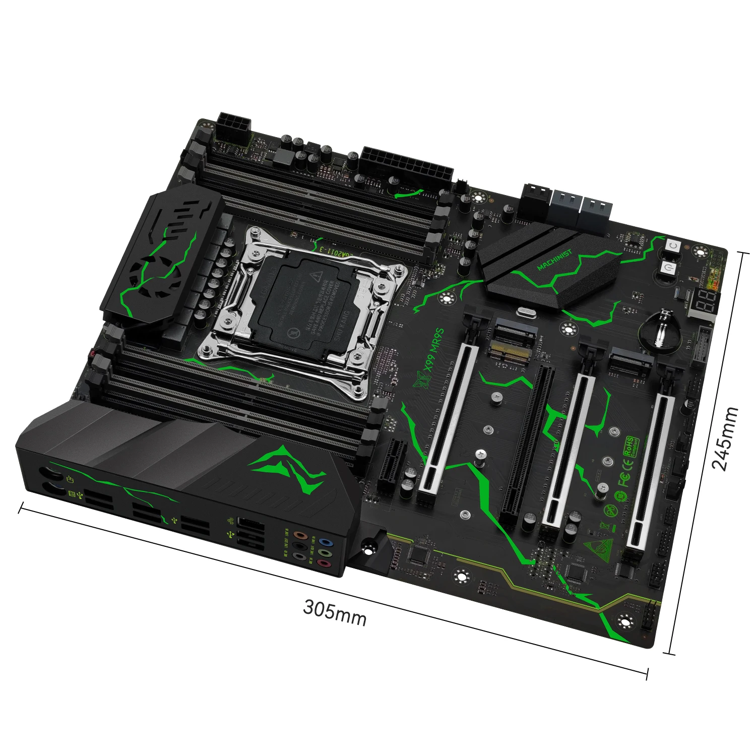 MACHINIST X99 MR9S Motherboard Kit LGA2011-3 Xeon E5 2690 V4 CPU Or 64GB DDR4 2133MHz 4 Channels NVMe WIF M.2 ATX TPM2.0 USB3.0