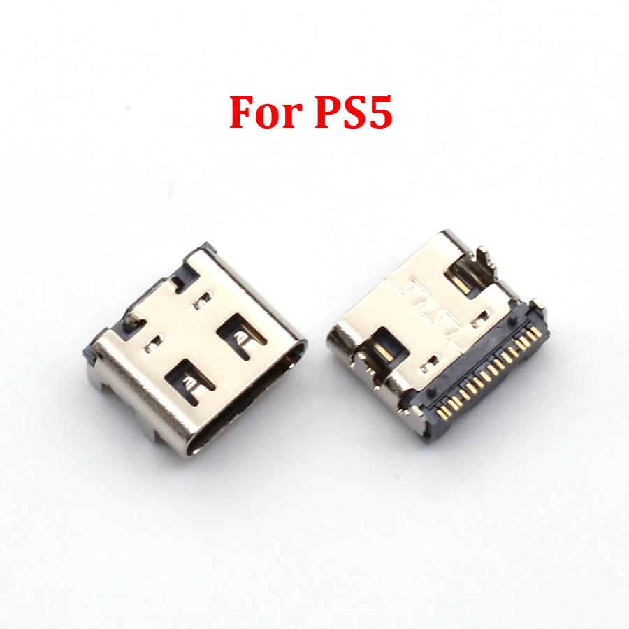 5pcs USB Type-C Charging Port Plug Power Connector Type-C Charger Socket Jack For Sony PlayStation 5 Dualshock PS5 Console