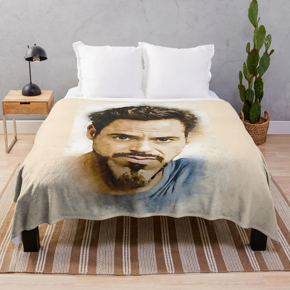 A Tribute to Robert Downey Jr. Throw Blanket Quilt Blanket Decorative Sofa Blanket Blanket For Baby