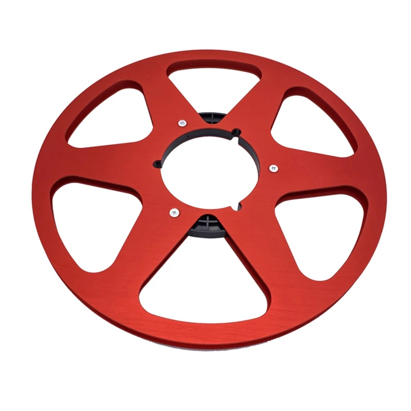 1 PCS New Analog Audio 10.5Inch X ¼Inch Metal Tape Reel Audio Aluminum Takeup Reel By Pioneer ( Red)