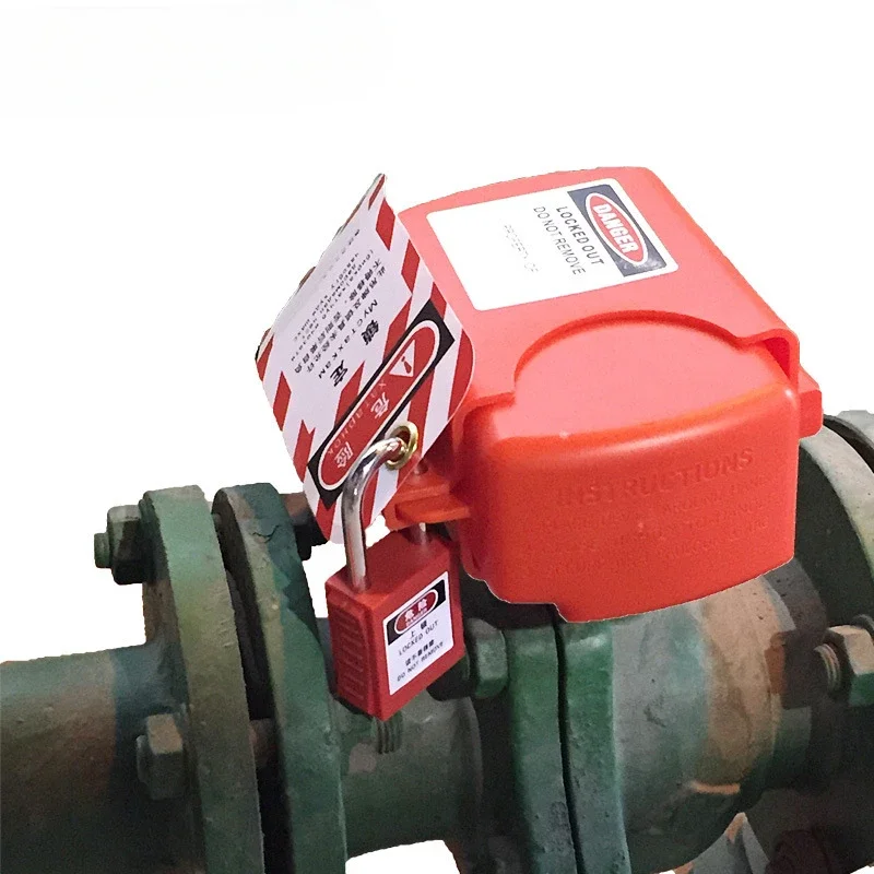 BOZZYS industrial valve lock DN8-DN125 shutdown maintenance energy isolation adjustable flange ball valve lock