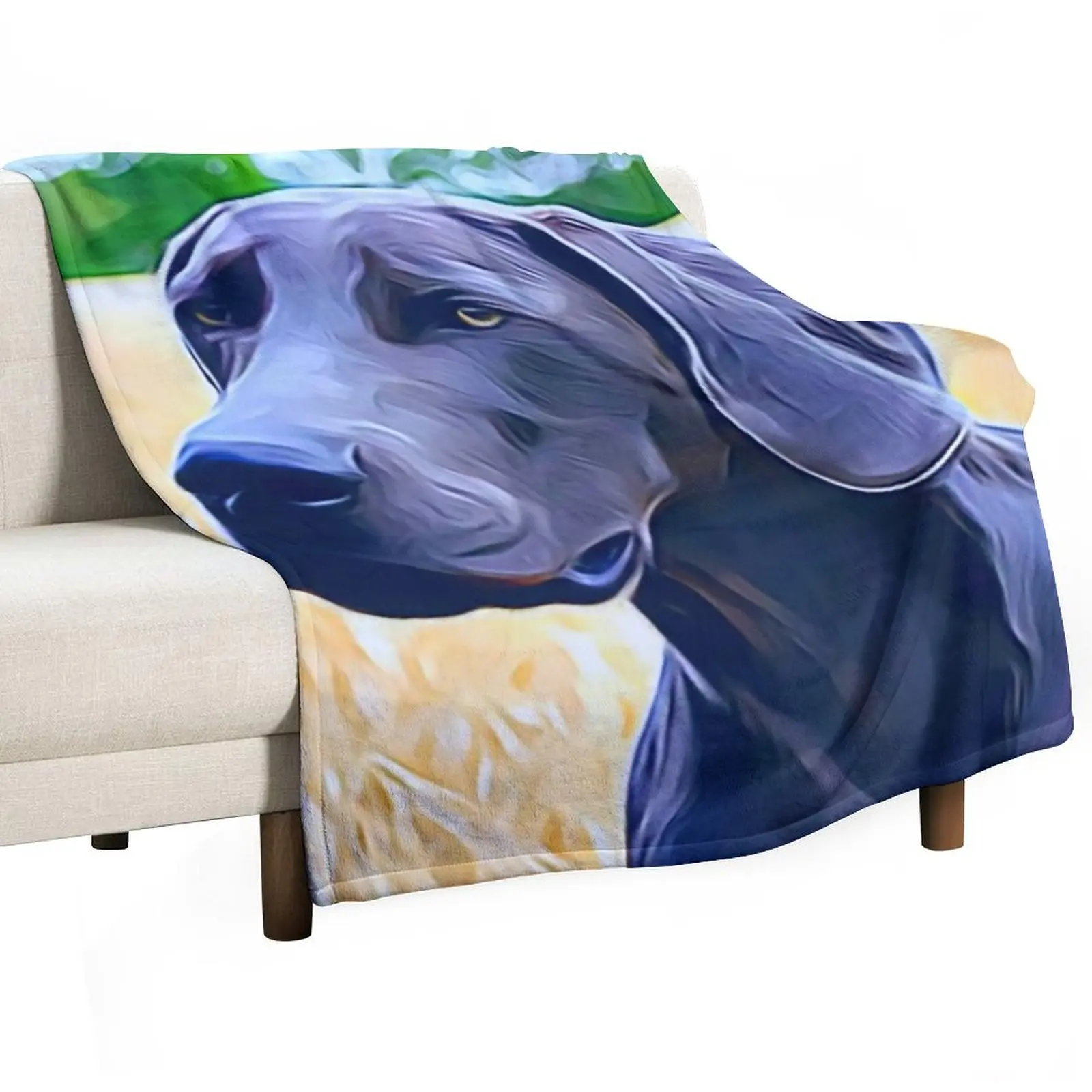 

The Weimaraner Hunting Dog Throw Blanket Luxury Brand heavy to sleep Comforter Camping Blankets