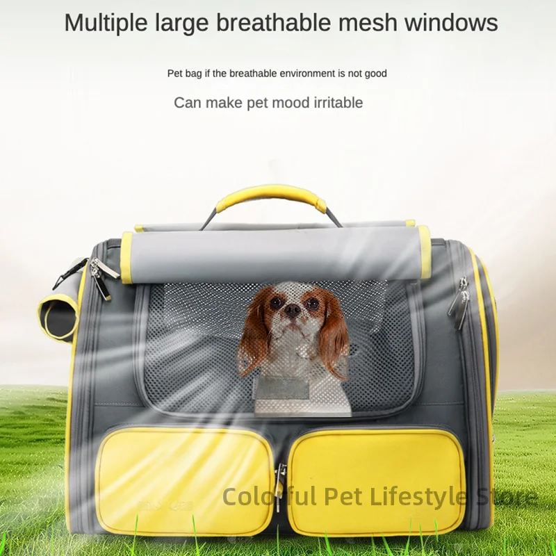 

Dog Carrier Bag Soft Side Backpack Cat Pet Carriers Dog Travel Bags Airline Approved Transport For Small Dogs Cats Outgoing