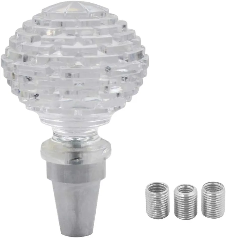 Crystal Diamond Shape Car Gear Stick Shift Shifter Knob Universal fit for Most Manual Transmission or Automatic Transmis