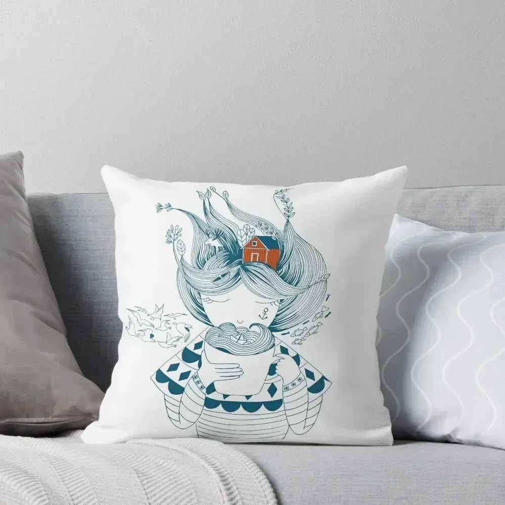 

Scandinavian seaman's wife Throw Pillow Pillowcases Bed Cushions Pillow Covers Decorative Sofa Decorative Covers pillow