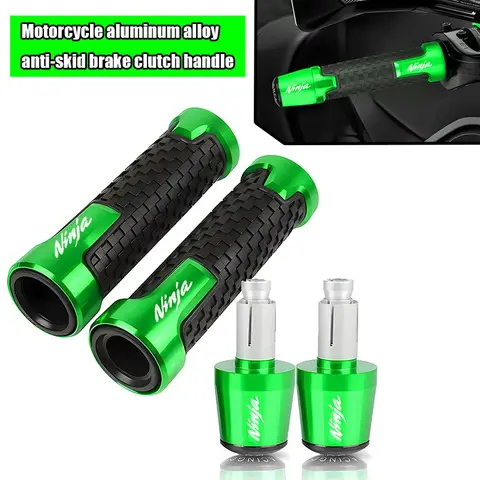 닌자 400 650 1000 SX 1000SX ZX6R Z1000 Z900 RS Z650 닌자650 오토바이 핸들바 핸드 그립 핸들 바 엔드 캡에 적합