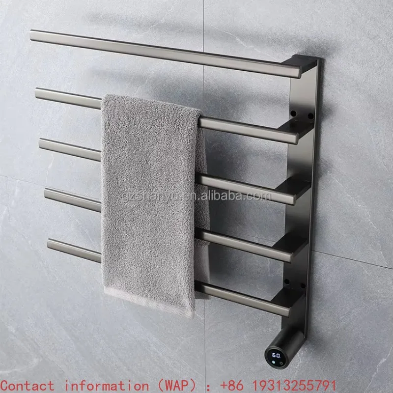 

【From China】 Cheap Stainless Steel Wall Mounted Hot Electric Dryer Bathroom Heated Towel Heating Rack With Light Emitting Diode