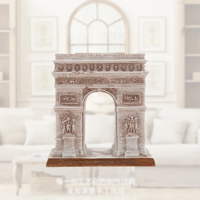 Paris Arc de Triomphe ornament Resin Crafts World Famous Architecture Home Furnishings Office Desktop Decoration