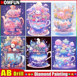 HOMFUN AB Diamond Painting Full Square/Round Drill 5D DIY 