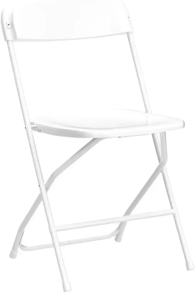 Chaise pliante empilable en plastique pour intérieur et extérieur, bureau, mariage, pique-nique, cuisine, salle à manger, commercial