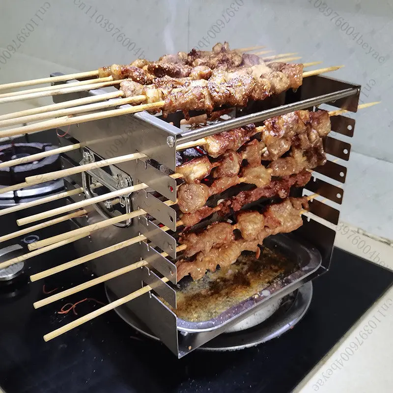 Small Stove Charcoal Grill Outdoor Household Grill Indoor Charcoal Skewers Meat