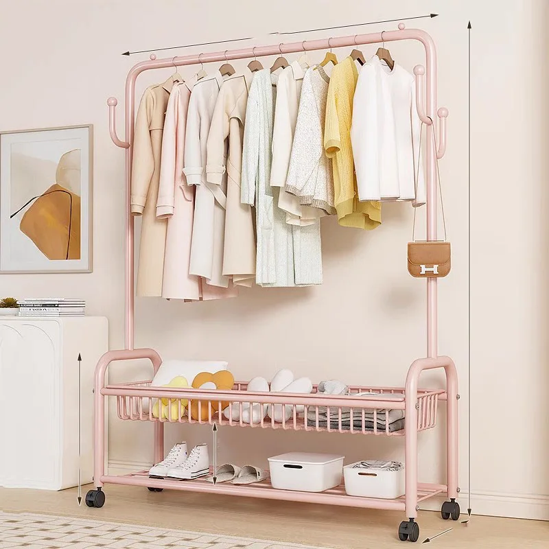 

Furniture Living Room Clothes Wardrobe Bag Hanger Stand Clothesline Indian Entrance Hall Home Organizer Perchero Rack Luxury