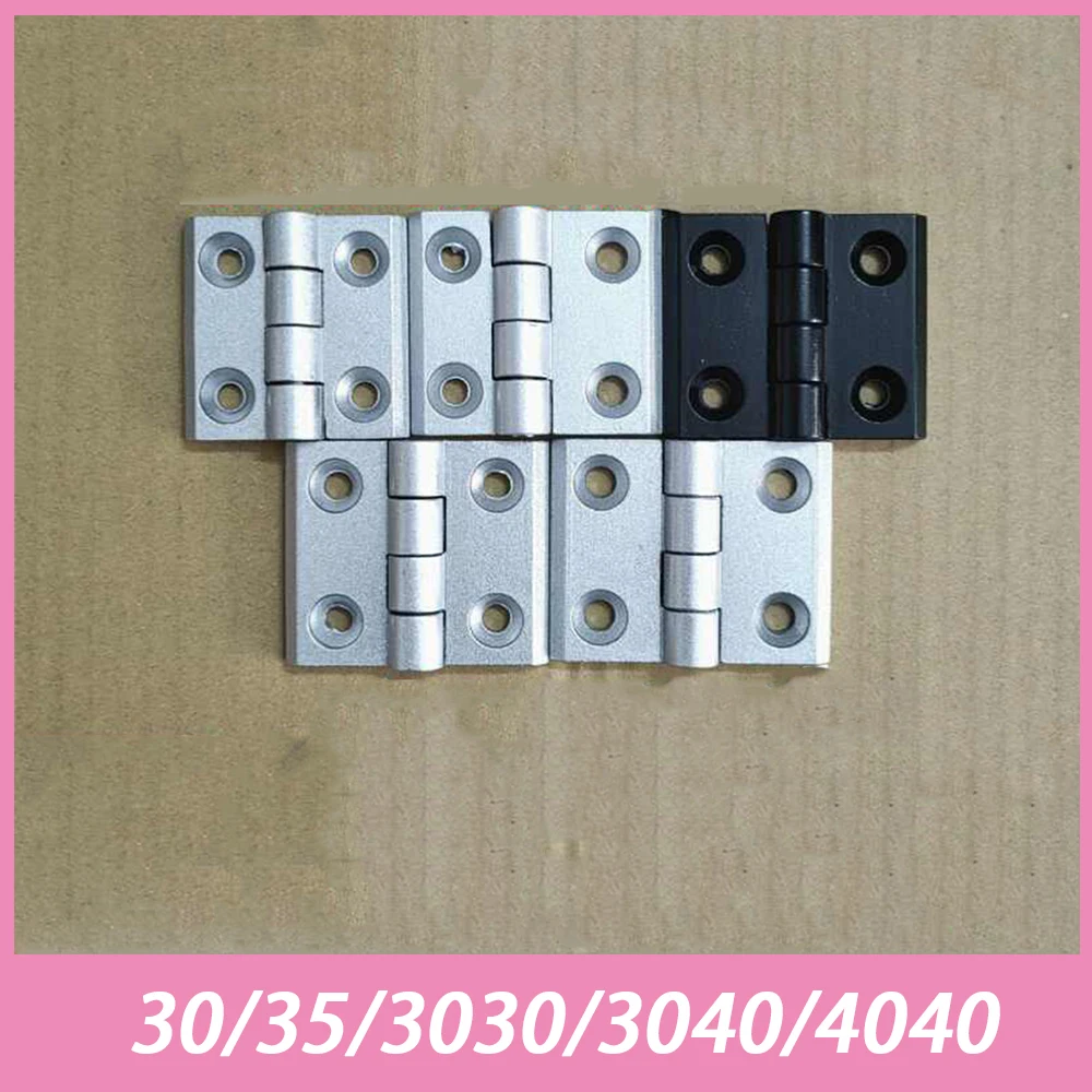 Black / Sliver Color 3030 3040 4040 Aluminum Profile Metal Hinge Zinc Alloy Hinge Finished Aluminum Hinge Door Hinge Connector