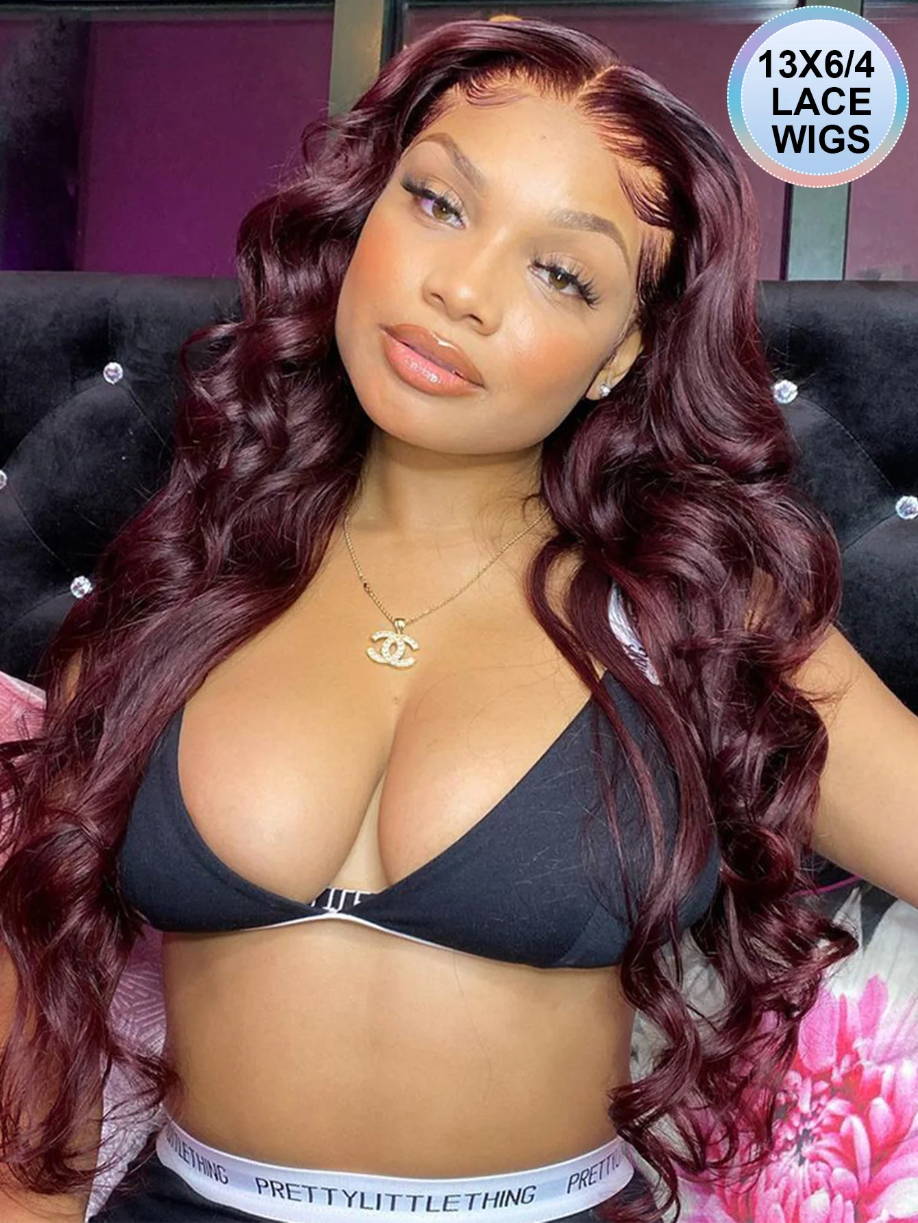 

Burgundy 99J Body Wave Lace Front Wigs Human Hair Lace Frontal Wig HD Transparent Lace 13x6 Red Colored Brazilian Hair For Women