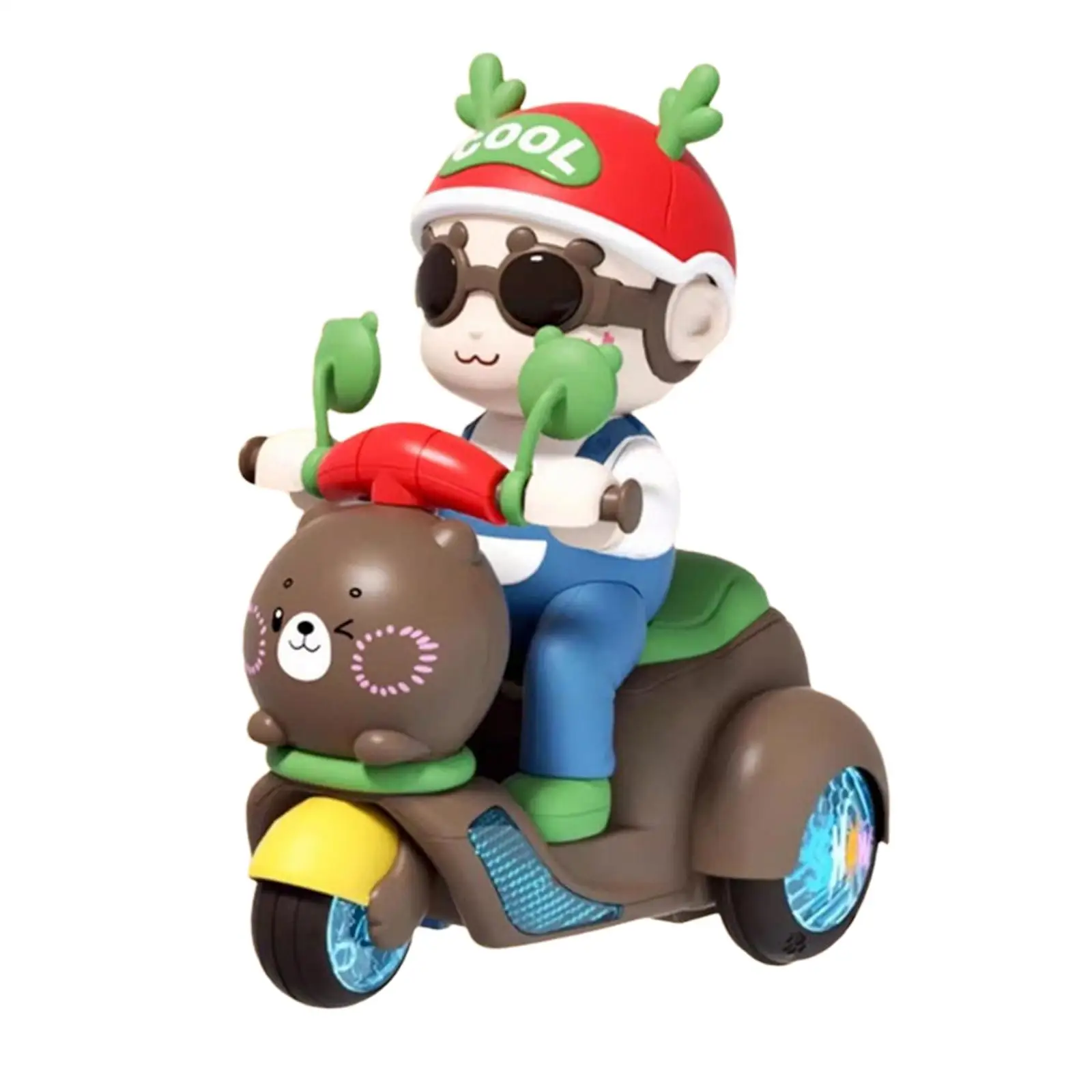 Cute Boys Electric Tricycle Toy Stunt Motorcycles Funny Kindergarten Toys for Girls Preschool Children Age 3 4 5 6 Holiday Gifts