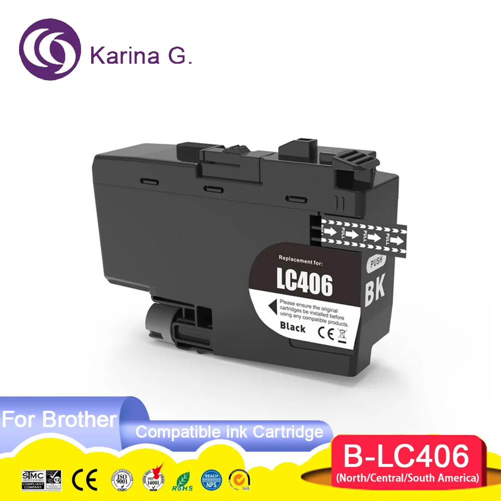 LC406 LC 406 Compatible Ink Cartridge For Brother HL-JF1,MFC-J4335DW/J4345DW/J4535DW/J5855DW/J5955DW/J6555DW/J6955DW Printer